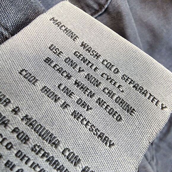 Vintage Y2K Levis Faux Fur Collar Field Jacket Size M Blue Patch Pocket Military - Picture 12 of 16